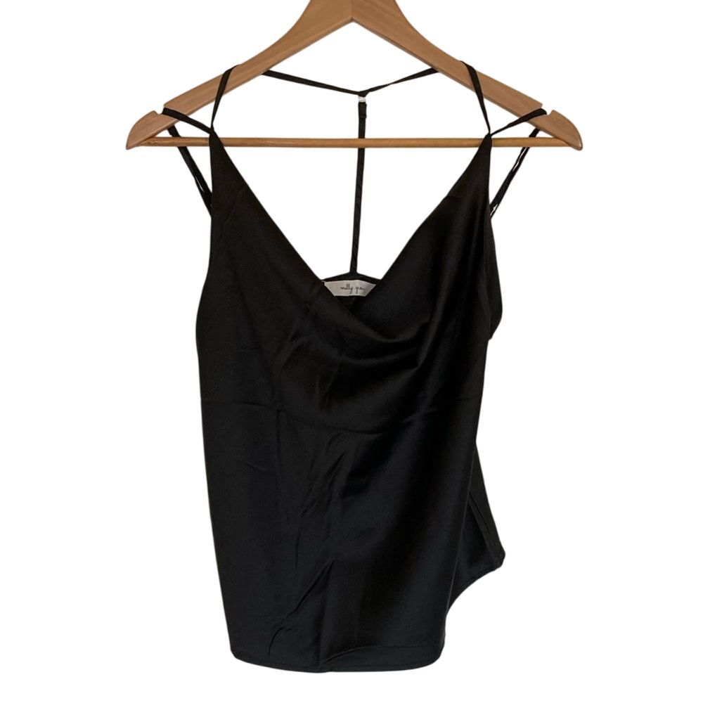 Molly Green Womens Black Camisole Size S Femine Girly Classic Staple‎